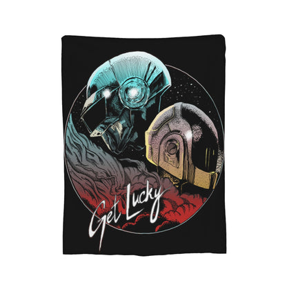 Manta de Lã Daft Punk Cobertor Ultra Macio para Viagem ao Ar Livre Colcha
