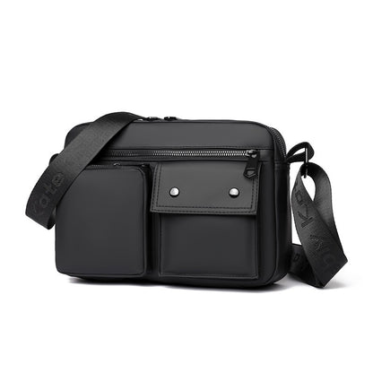 Basic style of men's shoulder bag, suitable for daily commuting - adjustable strap, Mailman bag - business leisure shoulder bag