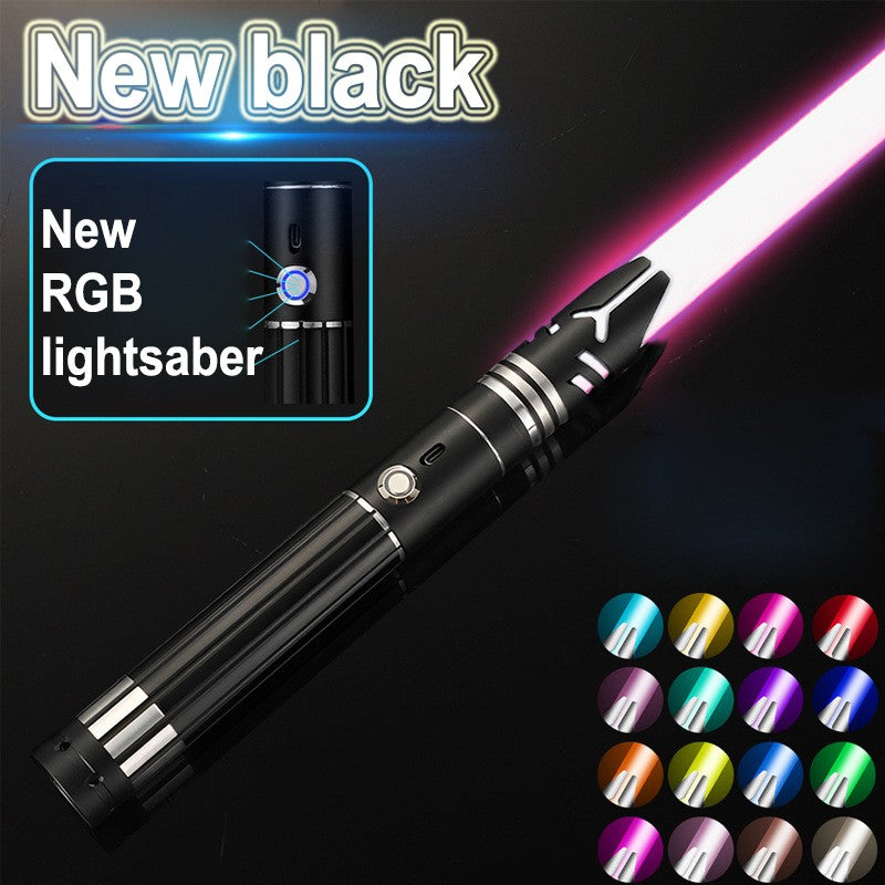 Metal Lightsaber Sword Toys RGB Light Saber 15Color Change Kids Soundfonts Force FX FOC Blaster Toys Jedi Sword Gift