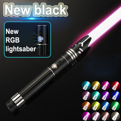 Metal Lightsaber Sword Toys RGB Light Saber 15Color Change Kids Soundfonts Force FX FOC Blaster Toys Jedi Sword Gift