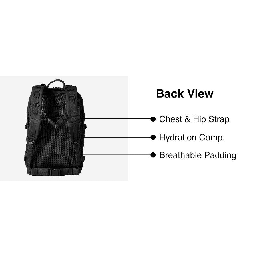 50L/30L Backpack  Military Assault Pack For Men, 3 Day Bug Out Bag Molle DaypackFor Camping Outdoor Sport Rucksack Backpacks