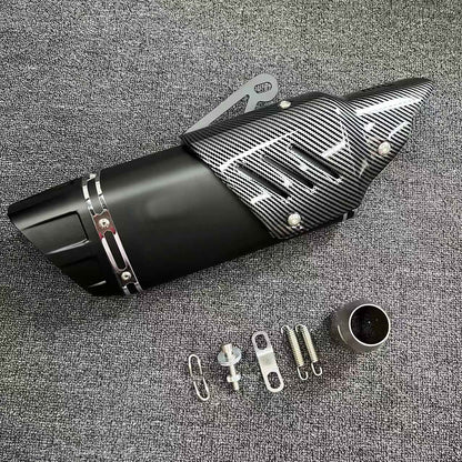 Universal 51mm Muffler Escape Stainless Motorcycle Exhaust AKR for Ninja Z400 250 Z900 ZX6R KTM RC 125 250 390 for YAMAHA R6 R3