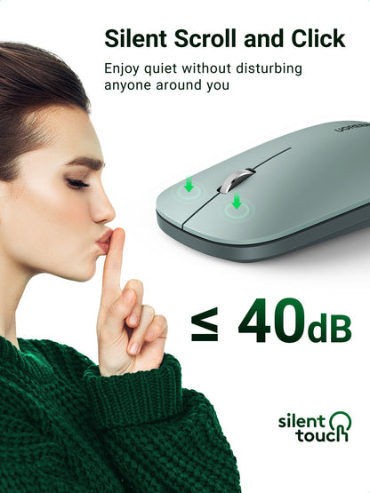 UGREEN Mouse 4000 DPI Wireless Mice 40db Silent Click For MacBook Pro M1 M2 iPad Tablet Computer Laptop PC 2.4G Wireless Mouse