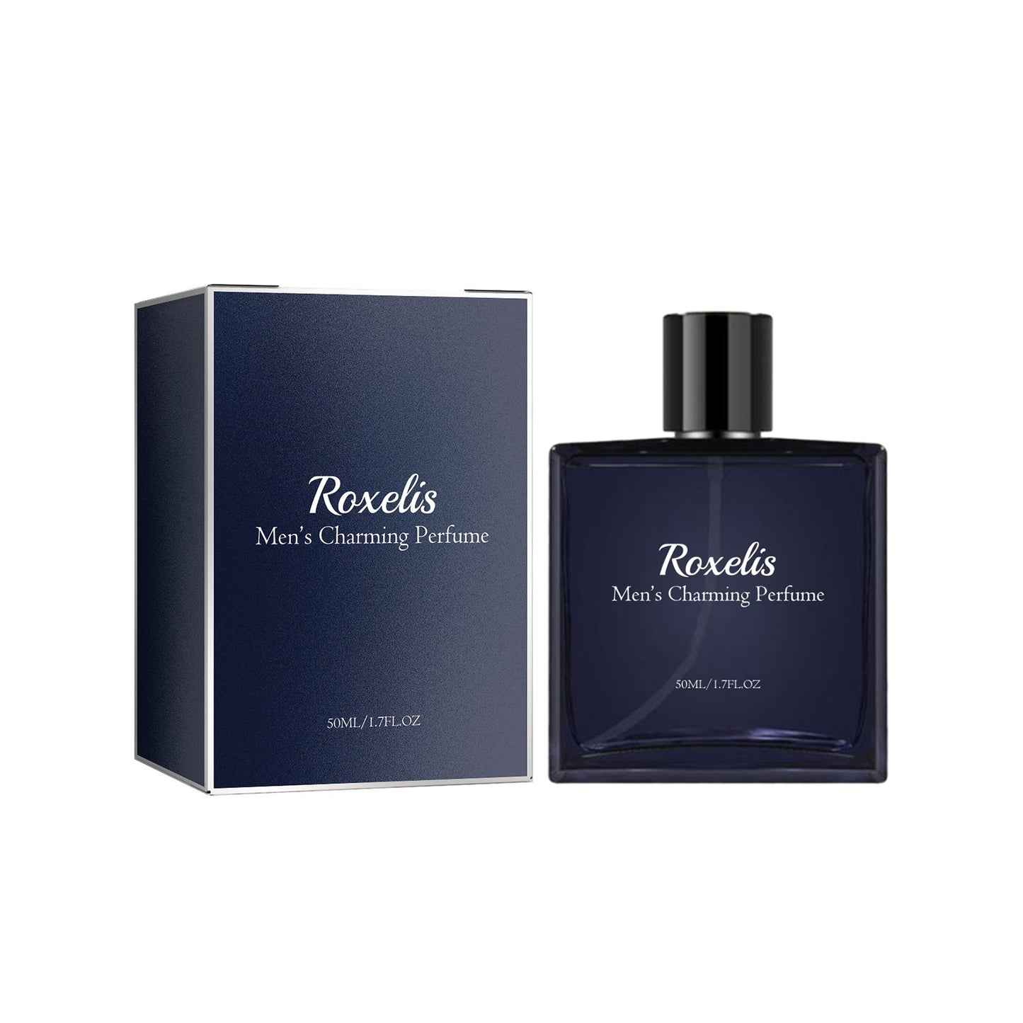 Roxelis 50ml Men Glamour Perfume Spray Colônia Leve Fresca Feromônio Casal Romântico Encontro Cavalheiros Charmo