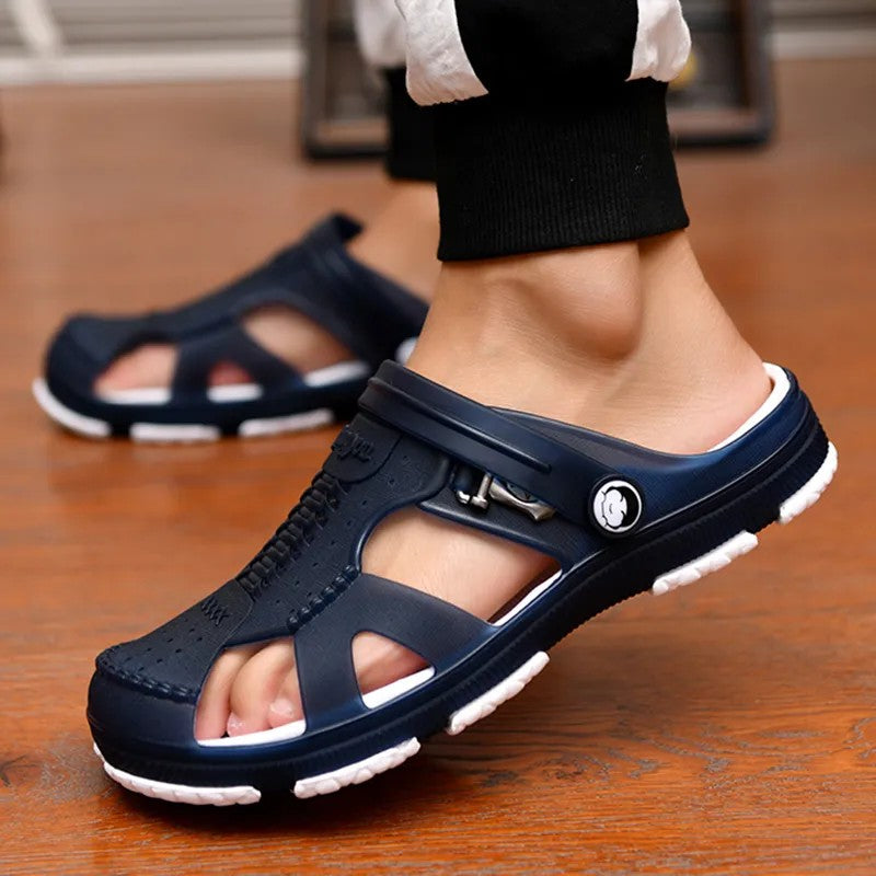 Marlisasa Men Casual High Quality Light Weigh Pvc Flip Flops Male Leisure White Beach Home Flip Flops Chanclas De Hombres F5753b