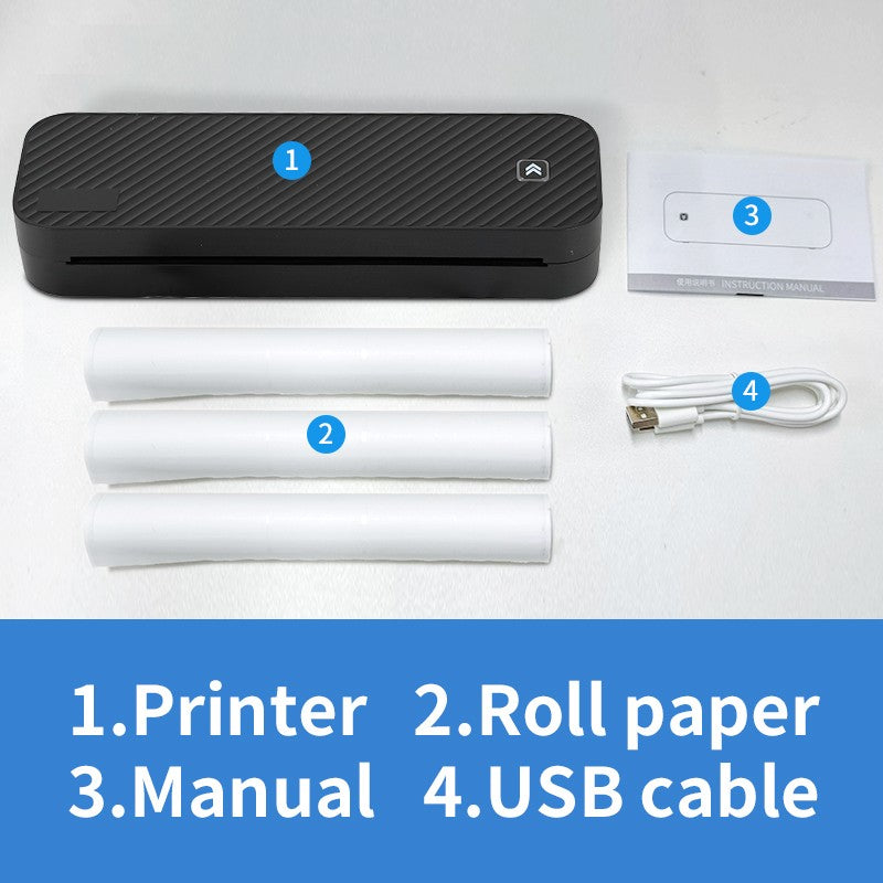 Impressora Térmica Portátil Sem Tinta A4 Bluetooth PDF Excel Word para Impressão de Documentos com Rolo de Papel para Trabalho de Escritório Casa Escola