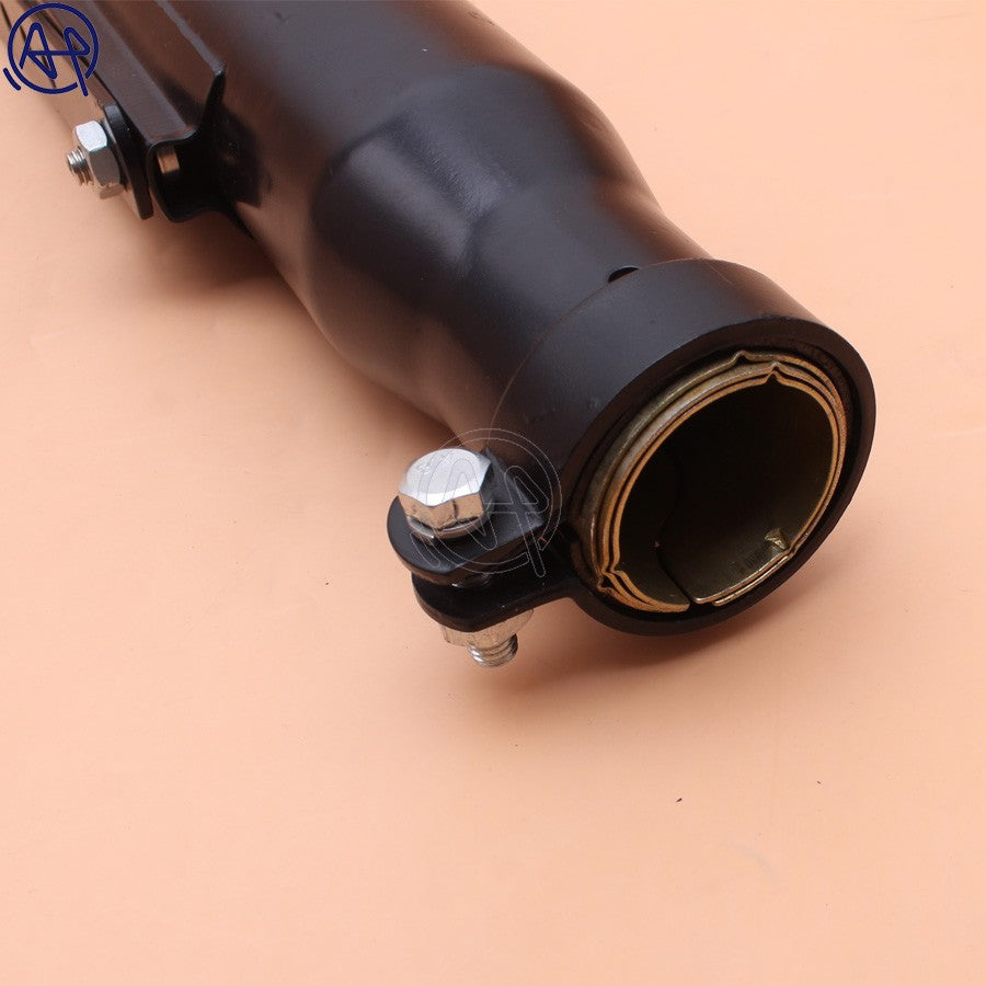 Universal Motorcycle Chrome/Black Cafe Racer Exhaust Pipe Muffler Tail Tube  muffler For Harley Bobbers /Honda CRF230F CRF150F