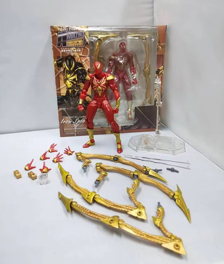 Bonecos de 15cm do filme da Marvel Comics, Homem-Aranha de Ferro articulado, Estátua de boneco de ação, Brinquedos colecionáveis de presente