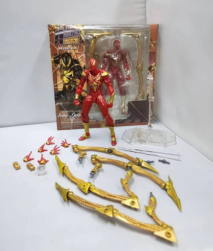 Bonecos de 15cm do filme da Marvel Comics, Homem-Aranha de Ferro articulado, Estátua de boneco de ação, Brinquedos colecionáveis de presente