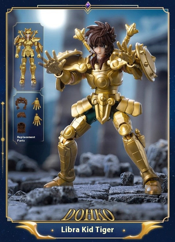 Blokees Saint Seiya Galaxy Versão 2 Bonecos de Ação Camus Hyoga Dohko Milo Shiryu Pegasus Nachi Anime Brinquedos Presentes Infantis