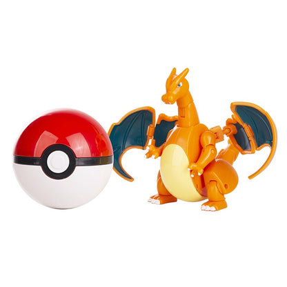 Novos Bonecos Pokémon Caixa Original Genuína Pikachu Charizard Greninja Monstro de Bolso Pokebola Brinquedos Modelo de Deformação de Ação Presente