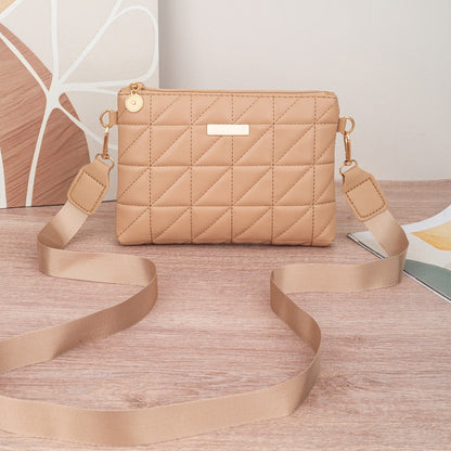 Small square handbag, mini phone bag, new style bag, compact embroidery, fashionable ladies' coin purse triangle