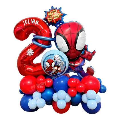 Spidey Giant Balloons Red Spider Aluminum Foil Balloon Superhero Birthday Party Decoration Party Photo Props Baby Shower Globos