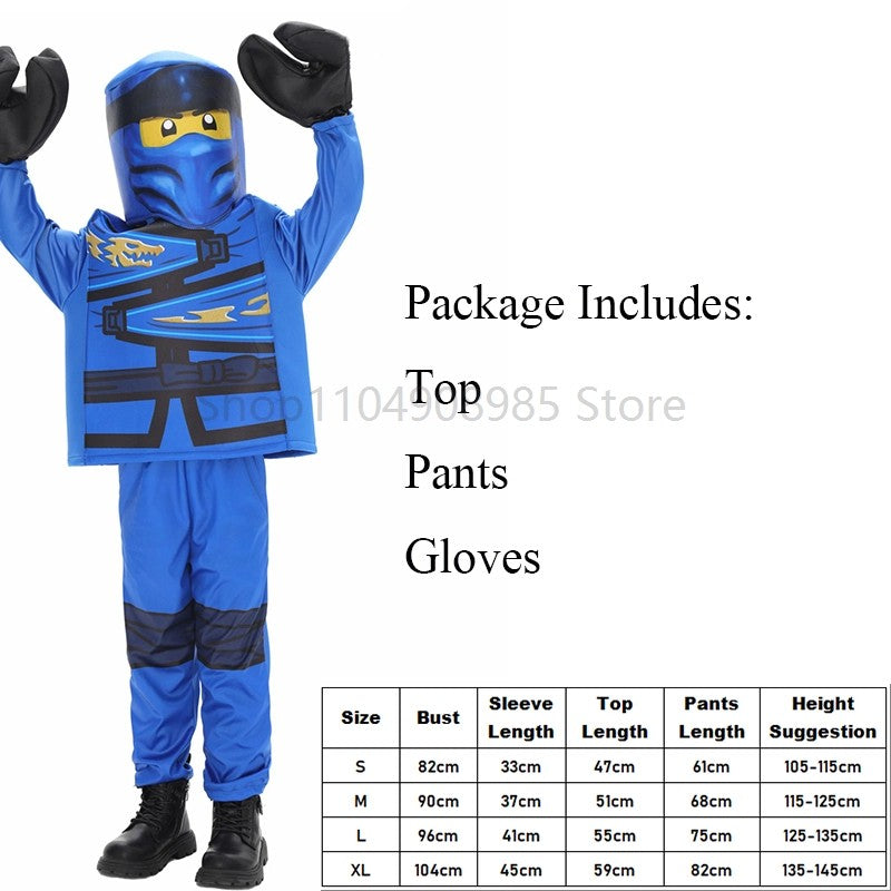 Anime Game Ninja Costumes for Boys and Girls Sets Halloween Children's Cosplay Performance Costumes Sutit