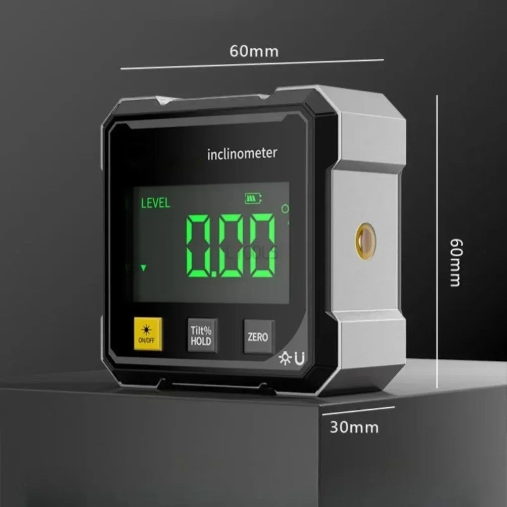 Pocket Digital Level Protractor Inclinometer Professional Digital Display Angle Gauge 360 Degree Magnetic Electronic Level Laser