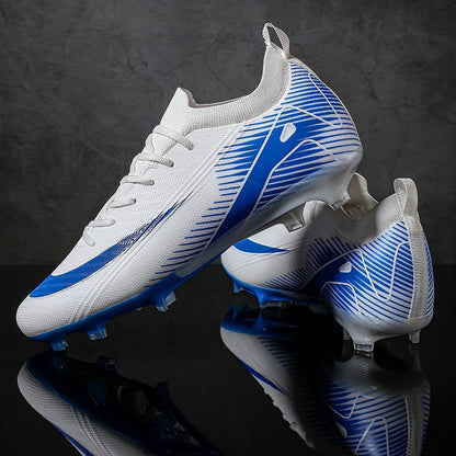 New Men Football Boots FG Training Shoes Soccer Shoes Non-Slip Soccer Cleats Long Spikes Ultralight Outdoor Drop Shipping
