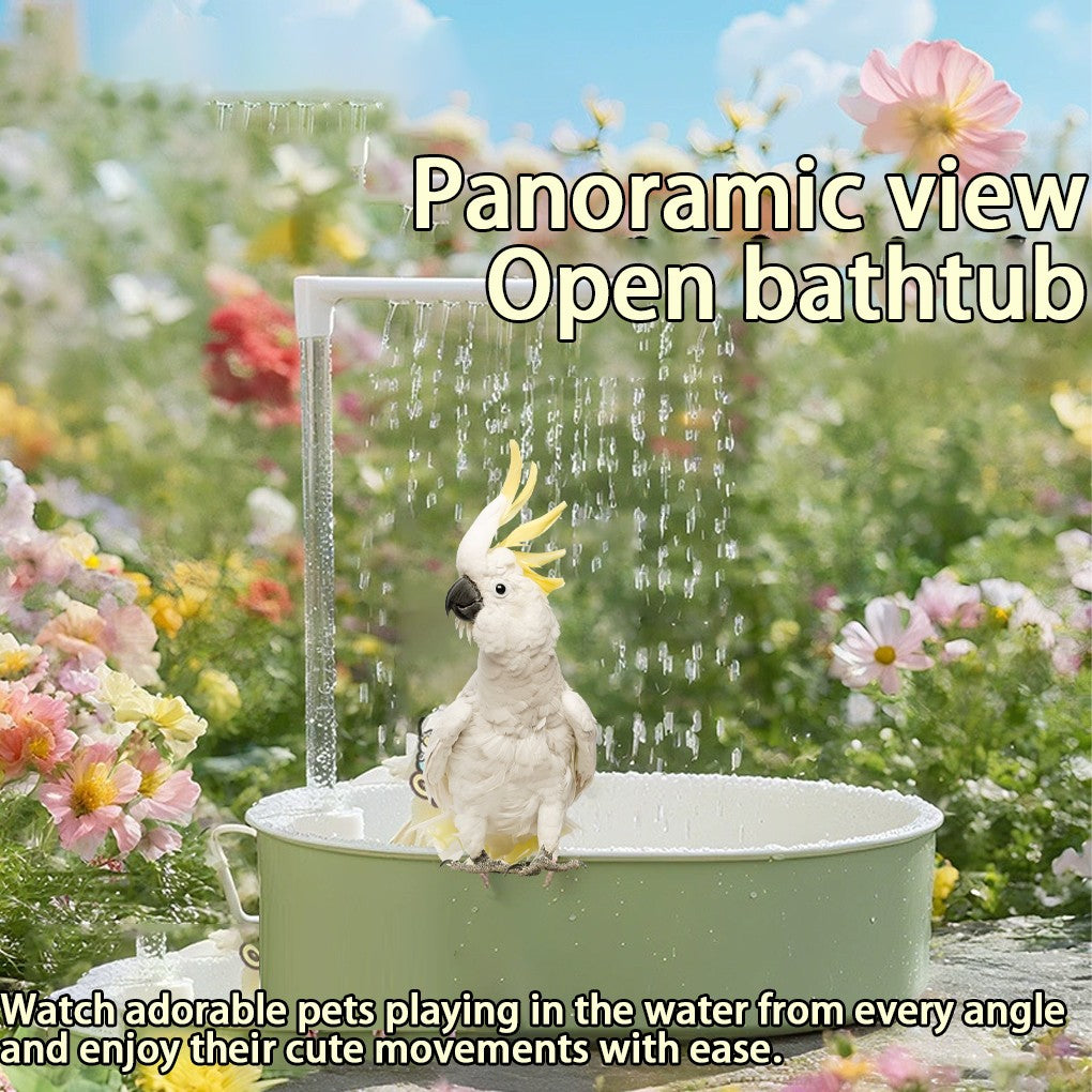 Acessório de Banheira para Papagaio, Caixa de Banho para Papagaio, Chuveiro para Pássaros, Banheira para Conure, Periquito, Papagaio-Cinza-Africano, Jardim Externo