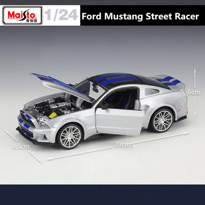 Maisto 1:24 Street Racing Versão Ford Mustang 2014 Liga Modelo de Carro em Escala Diecast Metal Coleção Estática Carro de Brinquedo Infantil Presente