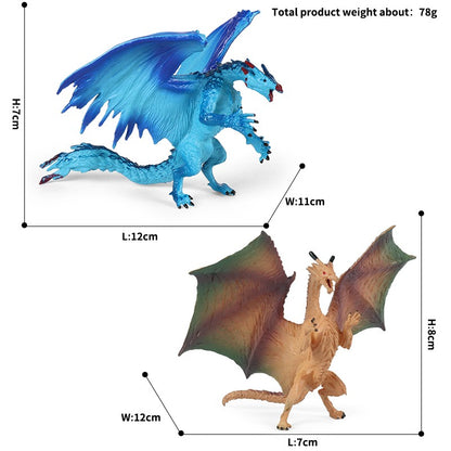 Oenux Simulação Dinossauro Dragão Tartarugas Touro de Fogo Orangotango Golem de Magma Modelo Animal Figuras de Ação Coleção de PVC Brinquedo Infantil Presente
