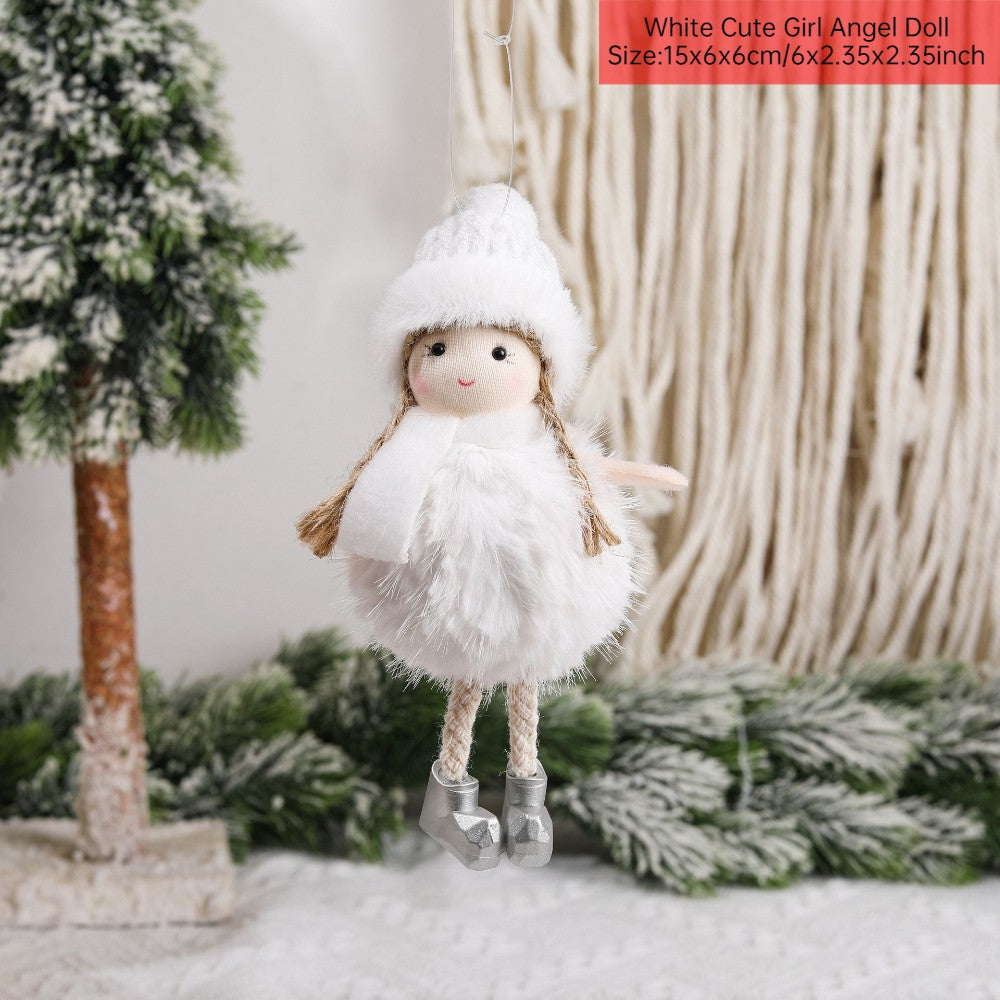 New Year 2024 Christmas Angel Dolls Xmas Tree Pendant Ornaments Navidad 2022 Christmas Decoration for Home Natal Gifts Noel Deco