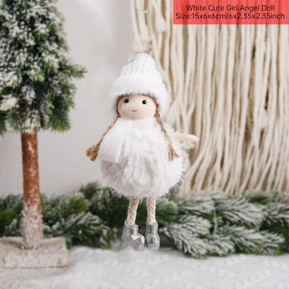 New Year 2024 Christmas Angel Dolls Xmas Tree Pendant Ornaments Navidad 2022 Christmas Decoration for Home Natal Gifts Noel Deco