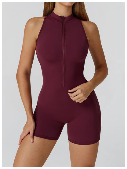 New Sexy Sports Set Women Gym Set Shorts Training Yoga Clothes Women Rompers Stretch Sports Jumpsuit Female Workout Bodysuits