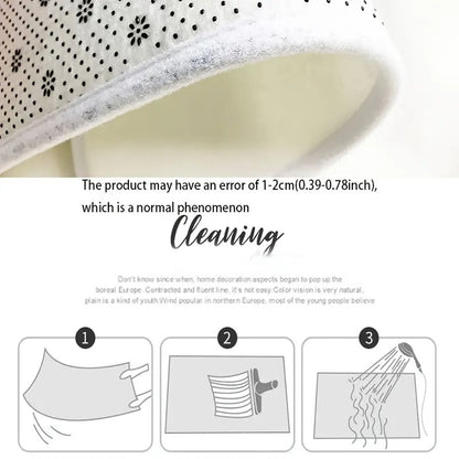 VIKAMA Christmas Gift Design Pattern Kitchen Mat Set Comfortable Absorbent Non-Slip-Perfect for Laundry Room, Bedroom Hallway