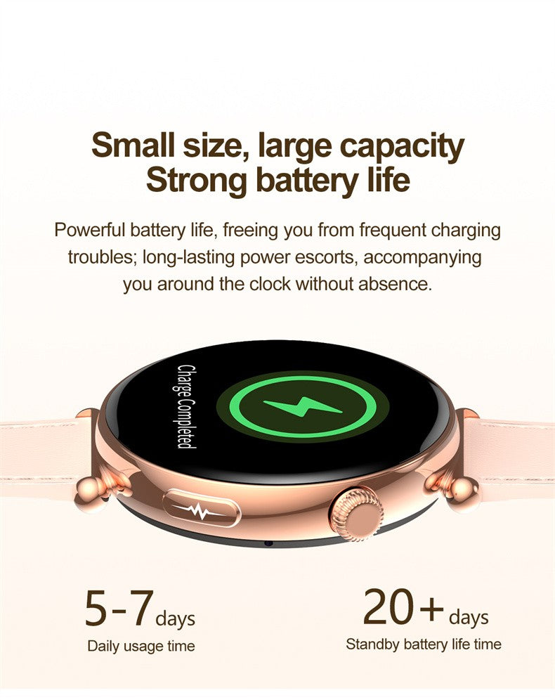 Women Smartwatch 1.32inch AMOLED Screen Call ECG Sport Watch Blood Pressure Micro physical examination AI dial Women Smart Watch