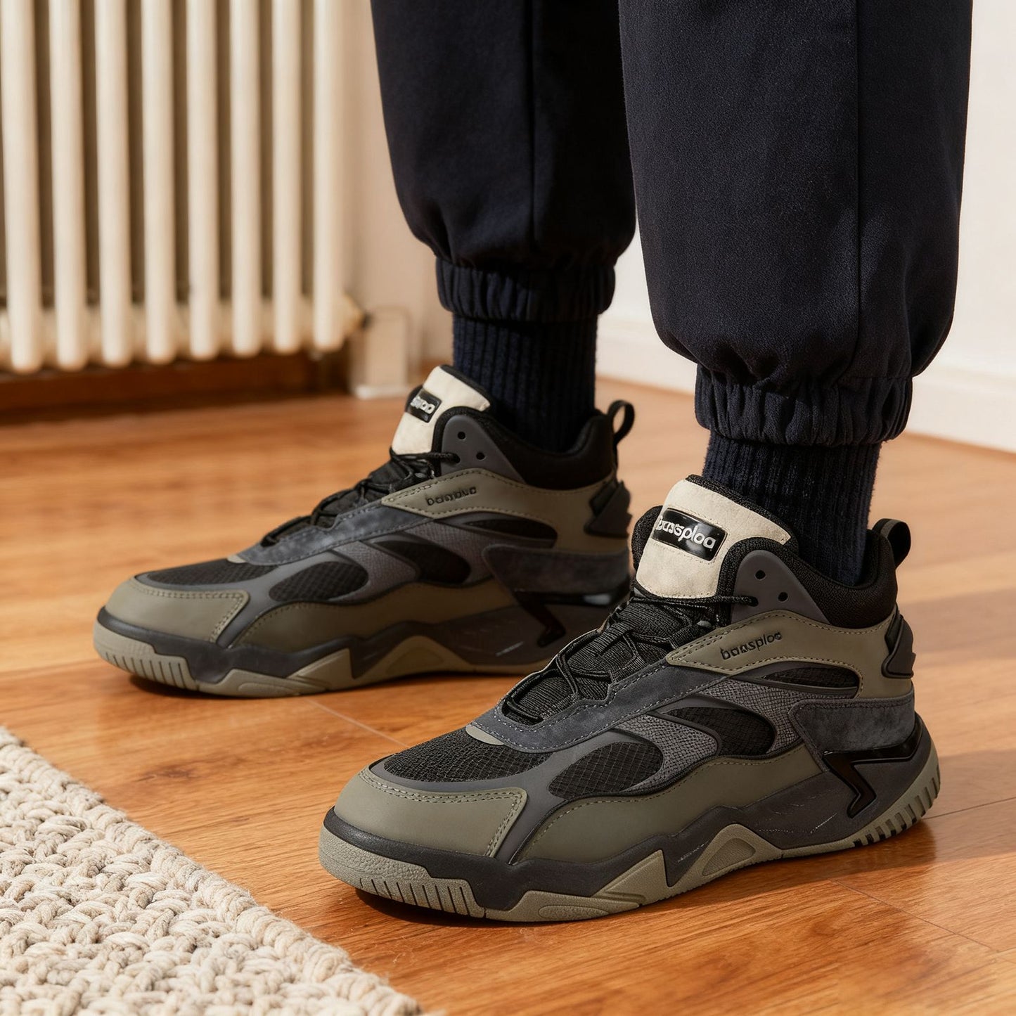 Baasploa New Men's Shoes Outdoors Walking Sneakers Waterproof Shoes Comfort Tenis for Men Non-Slip