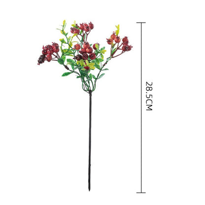 Artificial Berry Flowers Red Blue Fake Plant DIY Fake Flower Arrangement Table Ornament For Home Party Weddings Christmas Decor
