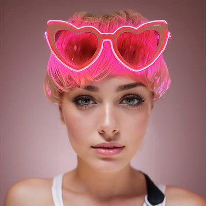 1PC Light Up LED Glasses Glow Sunglasses EL Wire Neon Glasses Glow in The Dark Party Supplies Neon Party Favors for Adults