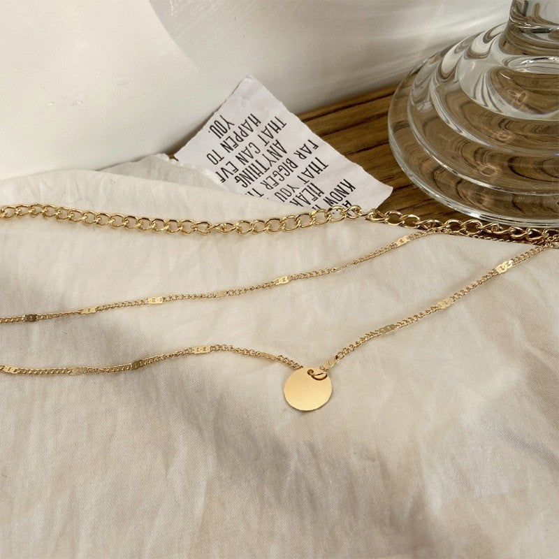 Colar de Pingente em Camadas na Corrente de Pescoço Feminino Cristal Zircônia Coração Estrela Charm Colar Camadas Vintage Joias de Pescoço Femininas Quentes
