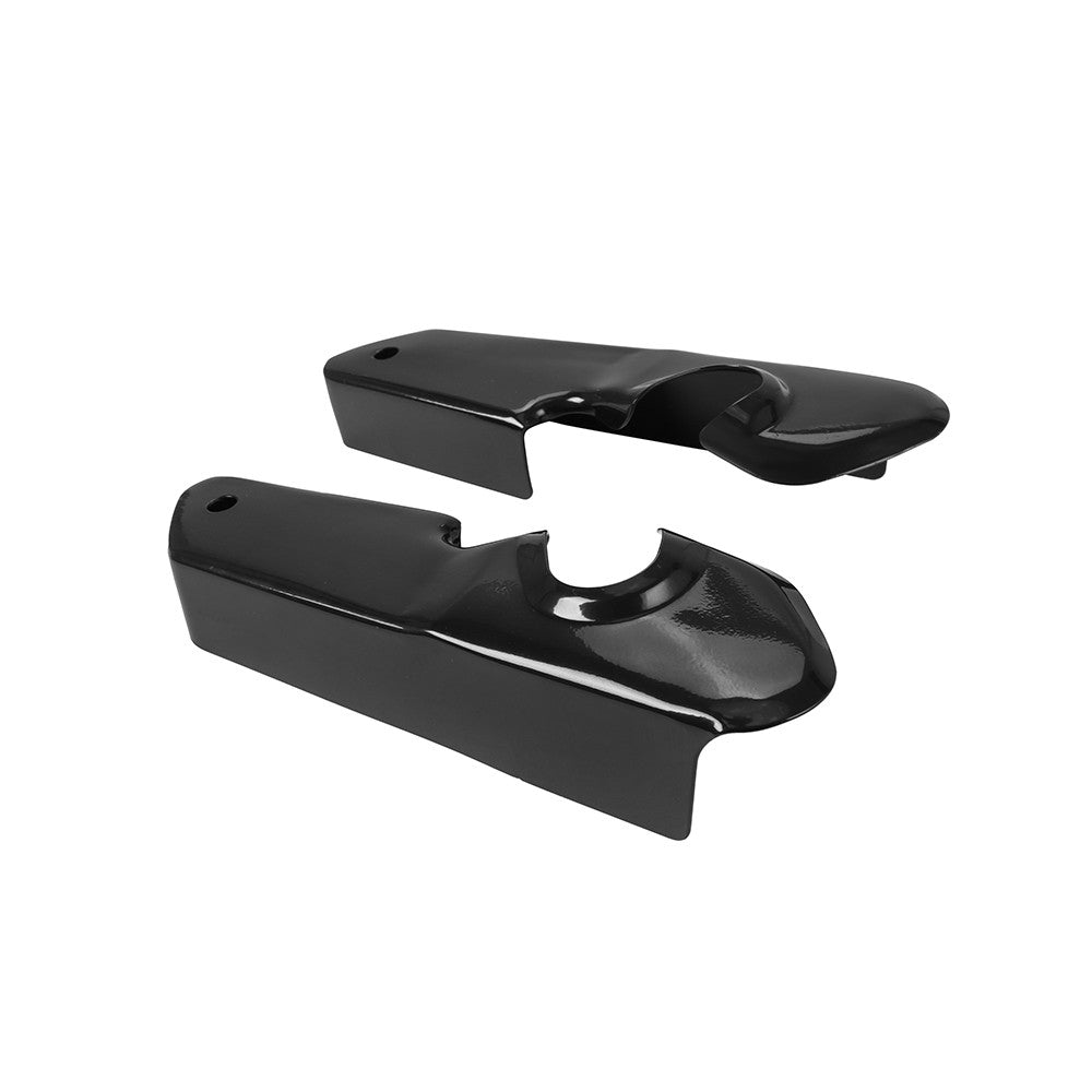 Par de Suportes de Para-lama Traseiro Curto Preto Brilhante para Motocicleta, Suportes de Sinal de Seta para Harley Sportster XL883 1200 04-Up