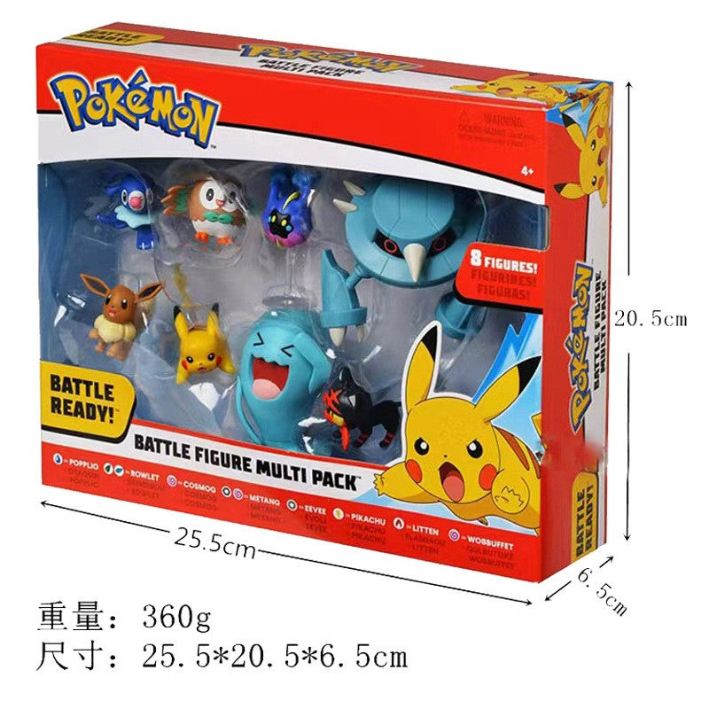 Pokémon Bonecos de Batalha Definitivos Pikachu Bulbasaur Eevee Pocket Monsters Boneco de Batalha Anime Action Figure Modelo Terno Brinquedos Presentes