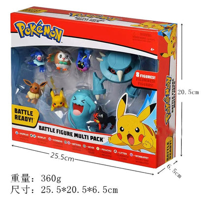 Pokémon Bonecos de Batalha Definitivos Pikachu Bulbasaur Eevee Pocket Monsters Boneco de Batalha Anime Action Figure Modelo Terno Brinquedos Presentes