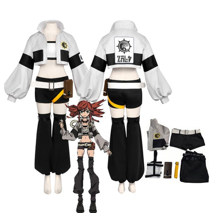 GACHIAKUTA Riyo Cosplay Costume Anime Reaper Full Set with Vest Shorts Waist Bag Halloween Christmas Plus Size Suit