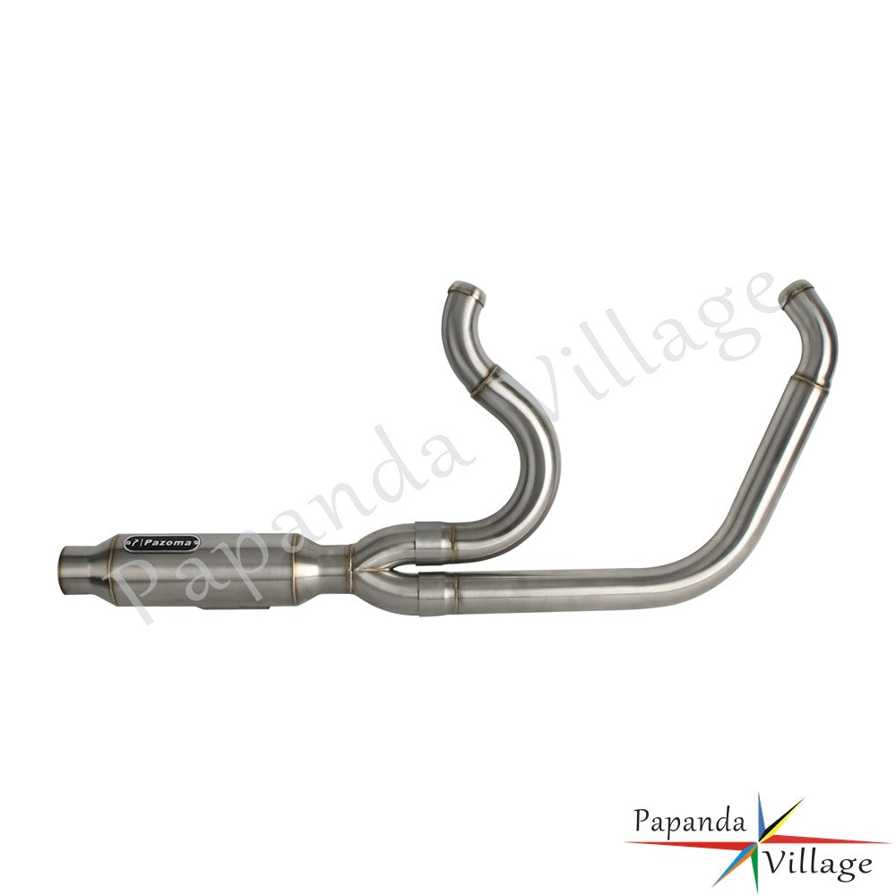 Motorcycle 2-into-1 Exhaust Pipe Muffler For Harley M8 Softail Low Rider S ST Fat Street Bob Standard Slim Deluxe FXLR 2018-2025