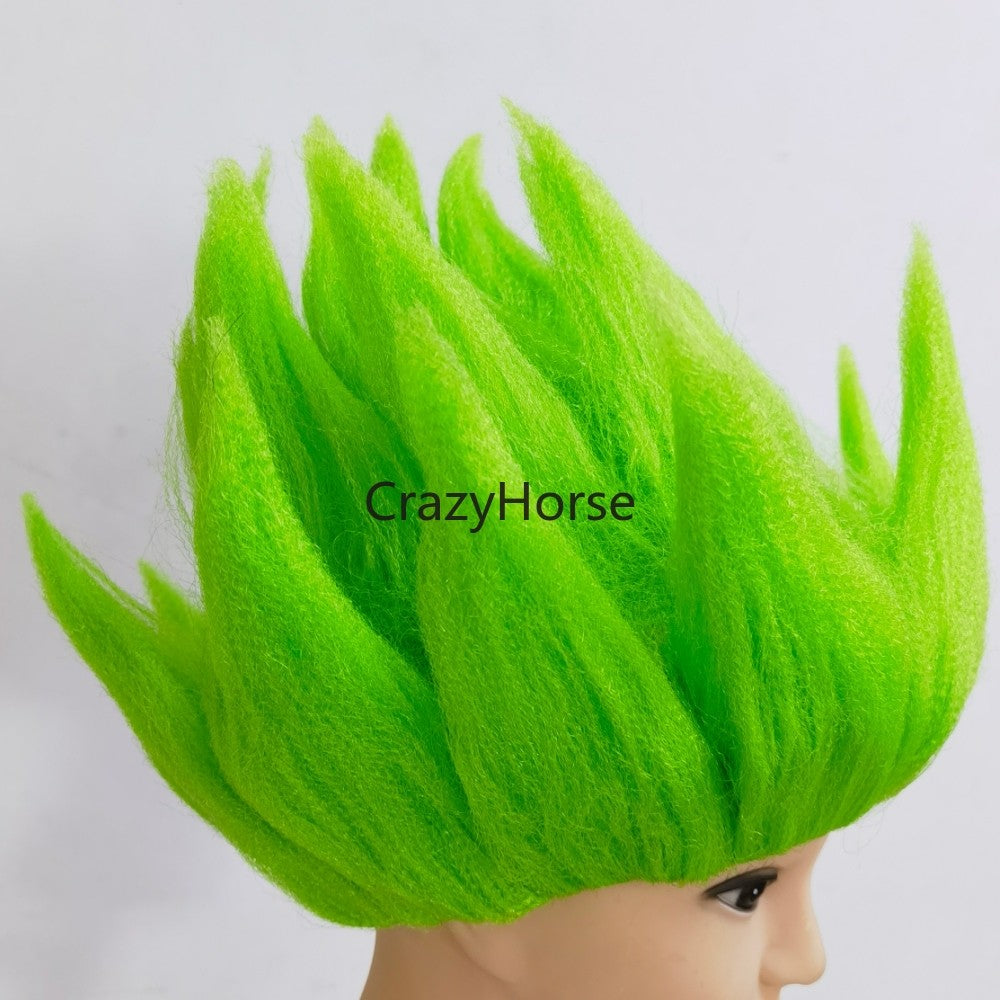 Halloween Adult Men Z Cosplay Saiyan Wigs Goku Anime Costume Party Dress Up Youth Flame Blue Yellow Green Red Wig Carnival Hair