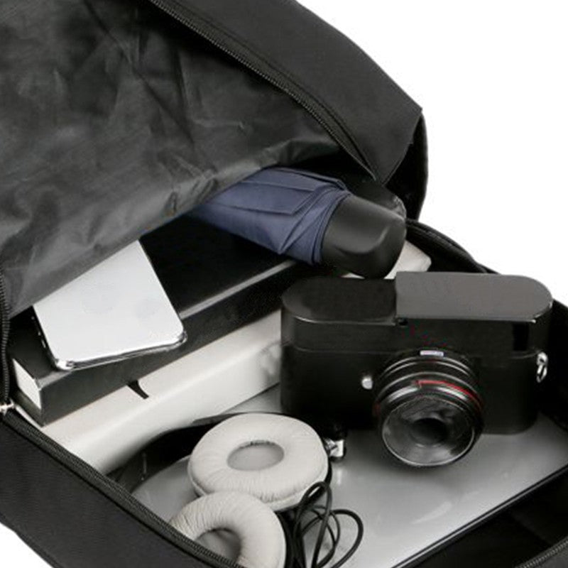 Business casual backpack for men, laptop bag, large capacity travel bag, student schoolbag, Korean version student backpack [zip