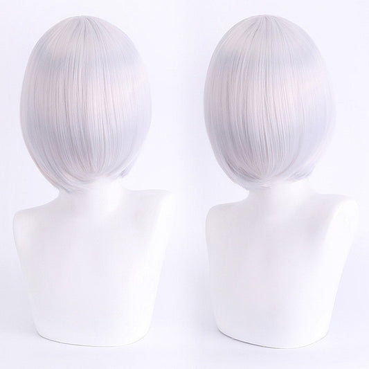 cosplay wig, face-controlling, short hair, thickened version, face-controlling style, colorful Synthetic fiber wig