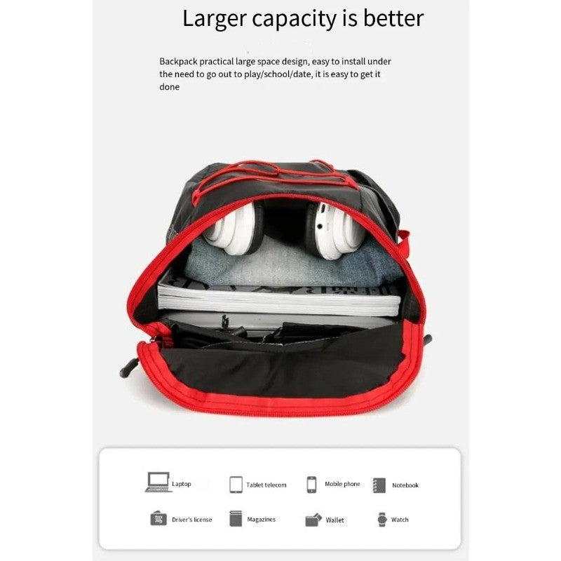High-density lightweight waterproof nylon sports bag, multifunctional outdoor folding backpack Suitable for camping Hiking