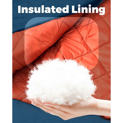 MAGCOMSEN Men's Aviator Jackets Thick Warm Orange Lining Bomber Jackets Fall Winter Casual Windproof Coats