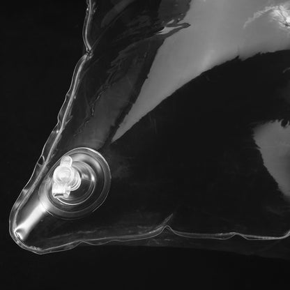 Clear Inflatable Pillow For Outdoor Cushion Air Valve Foldable Portable PVC Transparent Inserts Stuffer Sofa Throw Travel