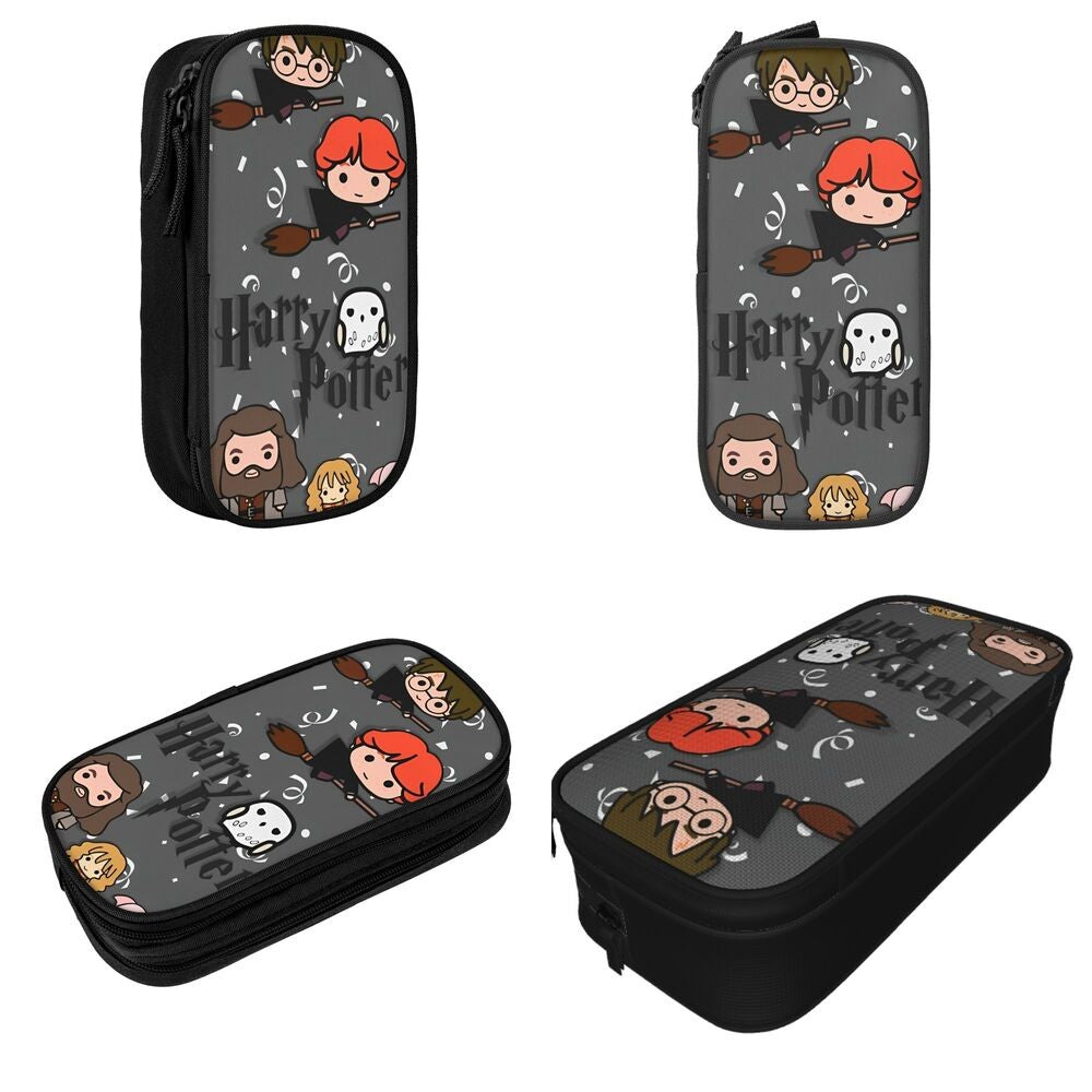 Desenho Animado Harries Filme P-Potters Magic World Estojo de Lápis Caneta Suporte Bolsas Estudante Material Escolar Necessaire Estojo de Lápis