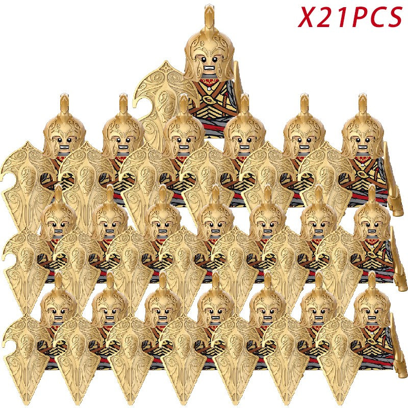 Lord of the Rings Elfos Orcs Exército Anões Rohan Mini Bonecos de Ação Blocos de Montar Brinquedos para Crianças Presente de Aniversário