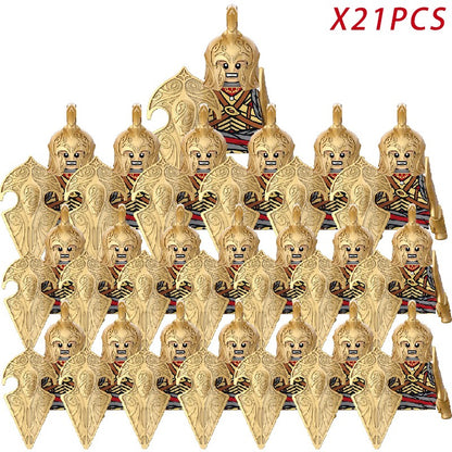 Lord of the Rings Elfos Orcs Exército Anões Rohan Mini Bonecos de Ação Blocos de Montar Brinquedos para Crianças Presente de Aniversário