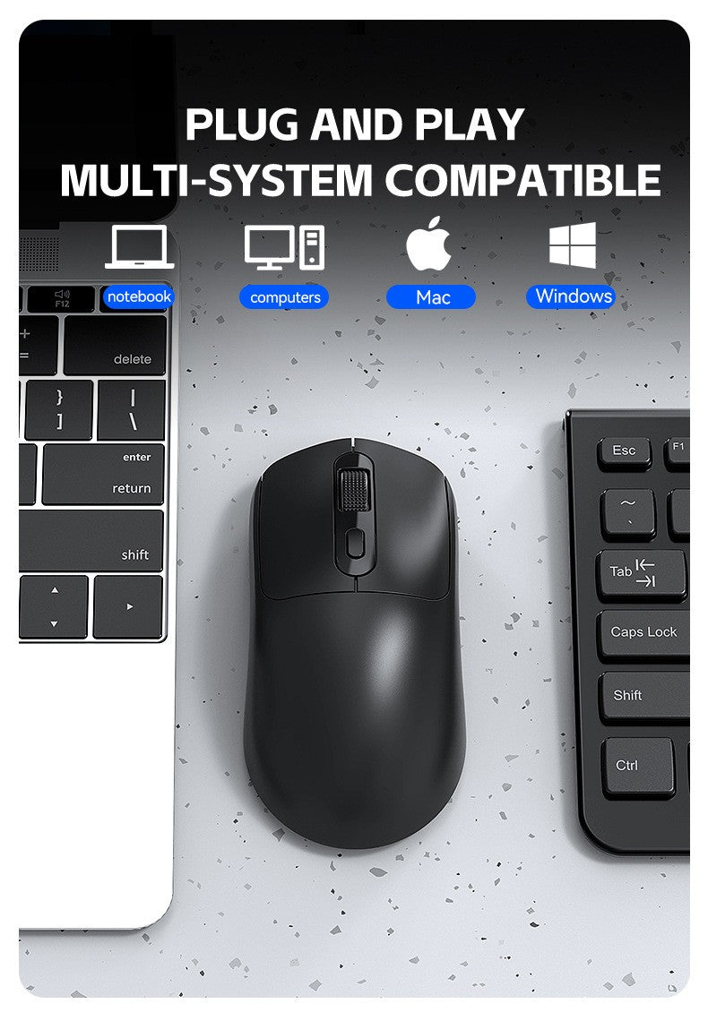 Warvank X8 Wireless Gaming Mouse 500 mAh TYPE-C Rechargeable Office Mouse Suitable for Laptop Desktop Computers