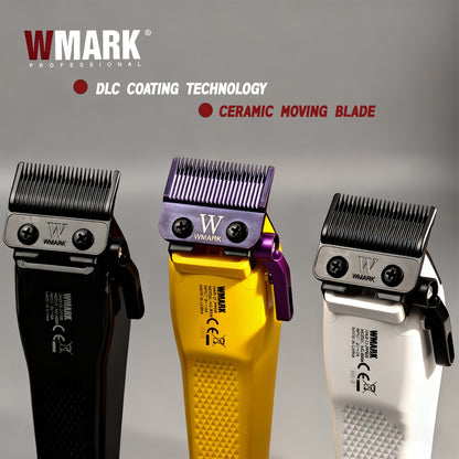 WMARK NG 8004 Professional Electric Hair Clipper 9000RPM Purple Fade Blade Wireless Charging 2000mAh Barber Shop Trimmer Machine