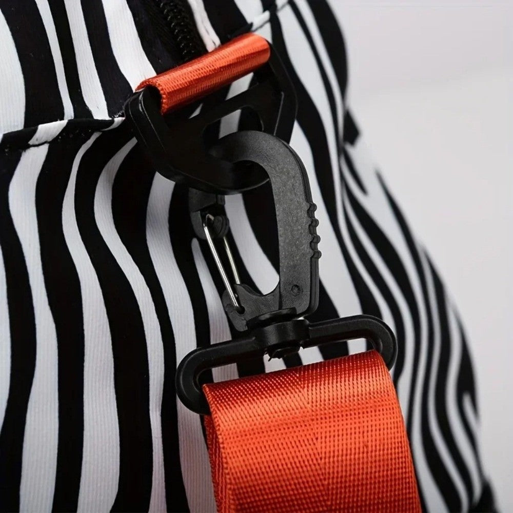 Portable Large Capacity Travel Duffle Bag Nylon with Animal Print Weekender Overnight Bag Waterproof Storage Bag Sports Gym