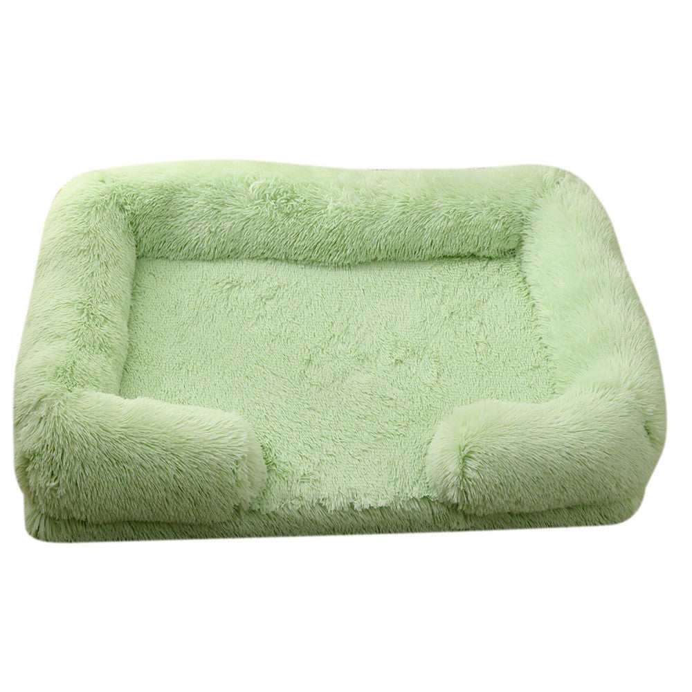 Ninho de Animais de Estimação Circular Longo de Pelúcia de Inverno, Cama para Cachorro, Cama para Gato, Almofada Macia para Animais de Estimação, Suprimentos para Animais de Estimação